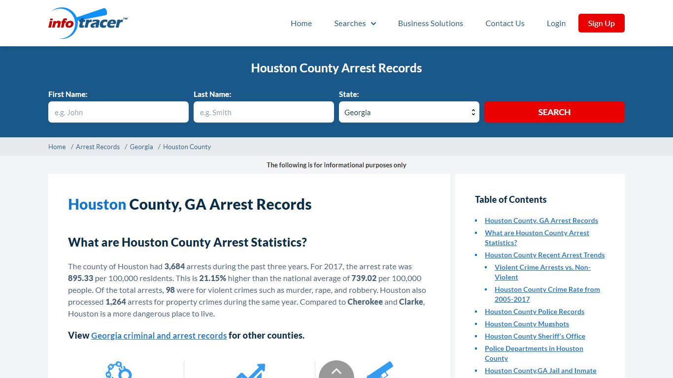 Houston County, GA Arrests, Mugshots & Jail Records - InfoTracer